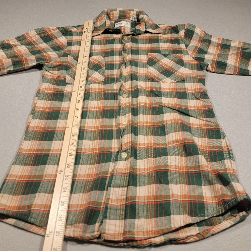 VTG Highlander Flannel by‎ Bud Berma Men's Small Plaid Cotton Button Up Shirt - Picture 7 of 8
